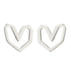 Women's Simple Style Geometric Stainless Steel No Inlaid Ear Studs Stainless Steel Earrings