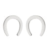 Women's Simple Style Geometric Stainless Steel No Inlaid Ear Studs Stainless Steel Earrings