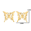 Women's Simple Style Butterfly Stainless Steel No Inlaid Ear Studs Plating Stainless Steel Earrings