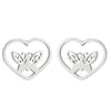 Women's Simple Style Butterfly Stainless Steel No Inlaid Ear Studs Plating Stainless Steel Earrings