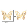 Women's Simple Style Butterfly Stainless Steel No Inlaid Ear Studs Plating Stainless Steel Earrings