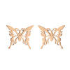 Women's Simple Style Butterfly Stainless Steel No Inlaid Ear Studs Plating Stainless Steel Earrings