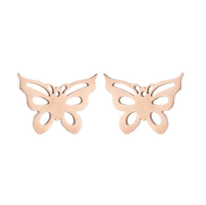 1 Pair Simple Style Solid Color Stainless Steel Plating Gold Plated Ear Studs