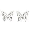 Women's Simple Style Butterfly Stainless Steel No Inlaid Ear Studs Plating Stainless Steel Earrings