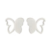 Women's Simple Style Butterfly Stainless Steel No Inlaid Ear Studs Plating Stainless Steel Earrings