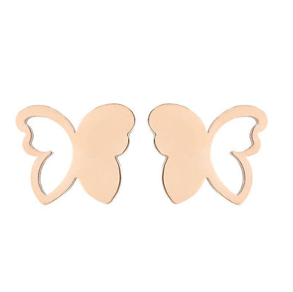 1 Pair Simple Style Solid Color Stainless Steel Plating Gold Plated Ear Studs