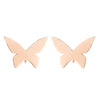 Women's Simple Style Butterfly Stainless Steel No Inlaid Ear Studs Plating Stainless Steel Earrings