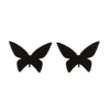 Women's Simple Style Butterfly Stainless Steel No Inlaid Ear Studs Plating Stainless Steel Earrings