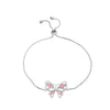 Elegant Butterfly Copper Butterfly Artificial Crystal Bracelets