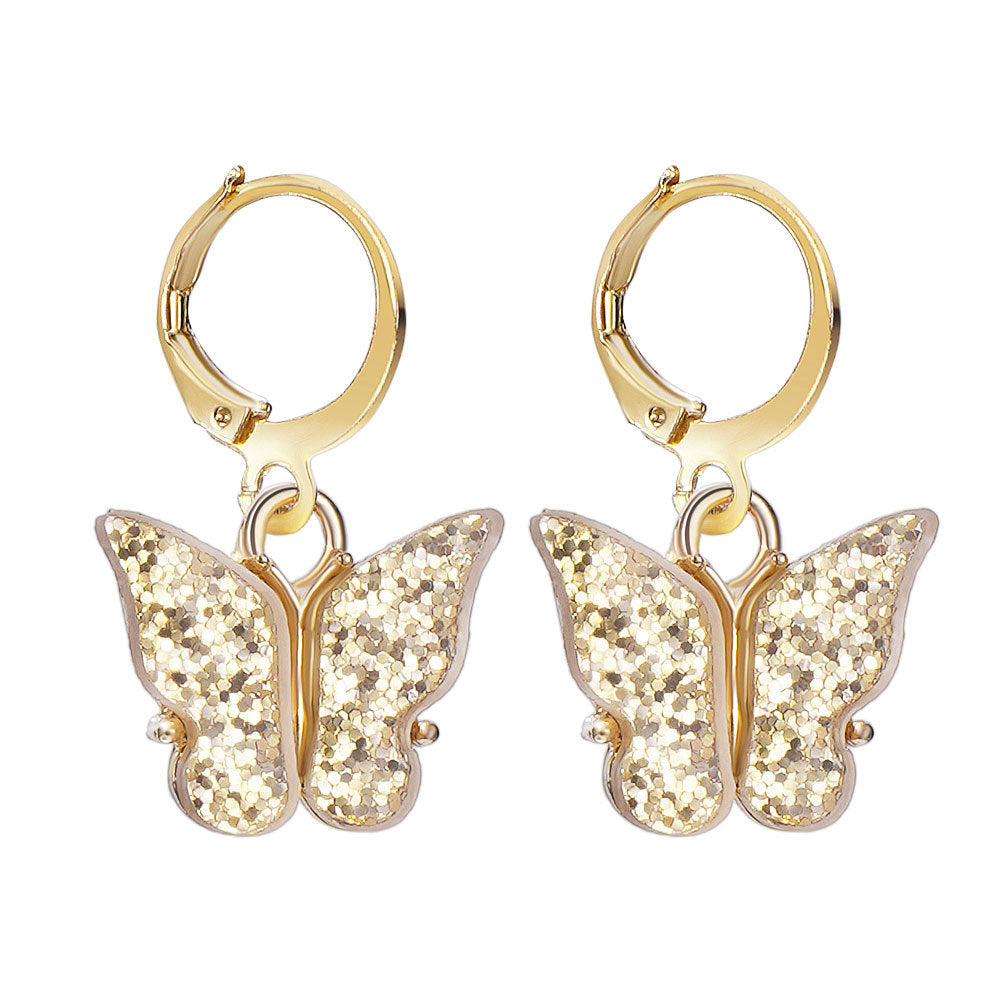 Unisex Fashion Geometric Butterfly Alloy Artificial Pearls Earrings Drop Earrings