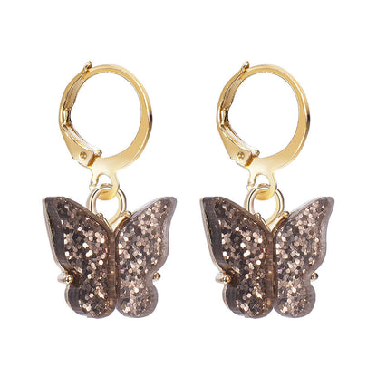 Unisex Fashion Geometric Butterfly Alloy Artificial Pearls Earrings Drop Earrings