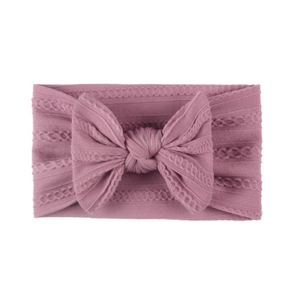 Fashion Solid Color Bow Knot Cloth Hair Band