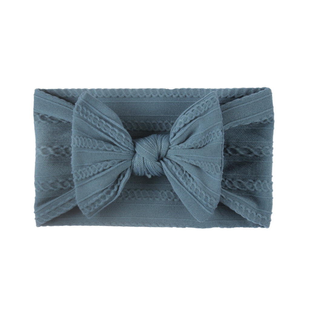 Fashion Solid Color Bow Knot Cloth Hair Band