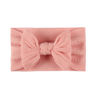 Fashion Solid Color Bow Knot Cloth Hair Band