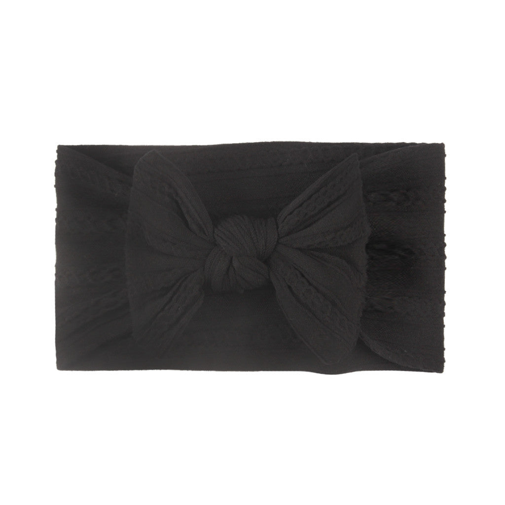 Fashion Solid Color Bow Knot Cloth Hair Band