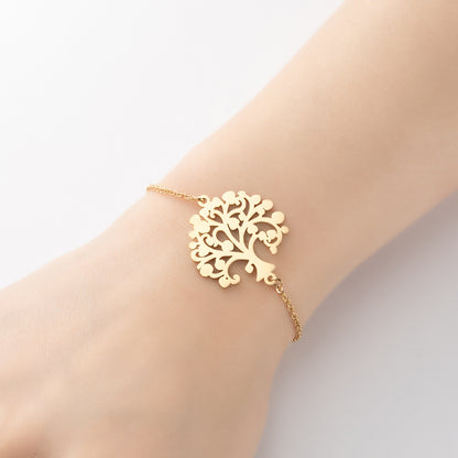 1 Piece Fashion Leaf Star Stainless Steel Plating Bracelets