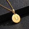 Fashion Letter Titanium Steel Plating Diamond Rhinestones Necklace