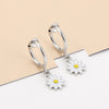 Sweet Daisy Stainless Steel Hoop Earrings Stainless Steel Earrings