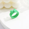 New Creative Simple Korean Cute Cartoon Frog Ring Women's Tail Ring