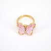 Fashion Butterfly Copper Open Ring Inlay Zircon Copper Rings