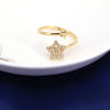 Fashion Star Copper Open Ring Plating Inlay Zircon Copper Rings