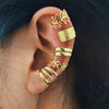 Punk Irregular Alloy Plating Earrings 5 Pieces