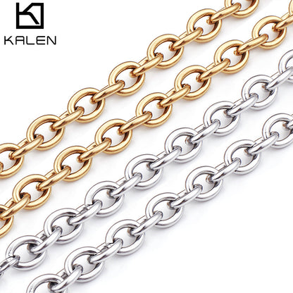 Fashion Stainless Steel O-chain Necklace Wholesale Gooddiy