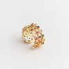 1 Piece Simple Style Flower Copper Inlay Zircon Open Ring