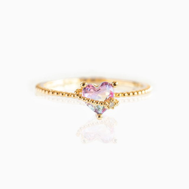 Cute Fruit Bear Alloy Plating Zircon Women's Open Ring