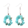 Vintage Style Geometric Alloy Plating Artificial Gemstones Earrings