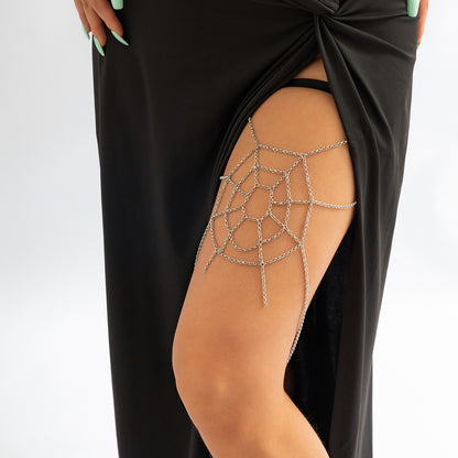 Simple Style Spider Web Elastic Band Iron Plating Body Chain