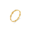 Lady Geometric Stainless Steel Plating Gold Plated Rings