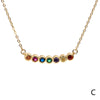 Fashion Round Copper Necklace Inlay Zircon Copper Necklaces