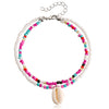 Fashion Shell Alloy Beaded Anklet