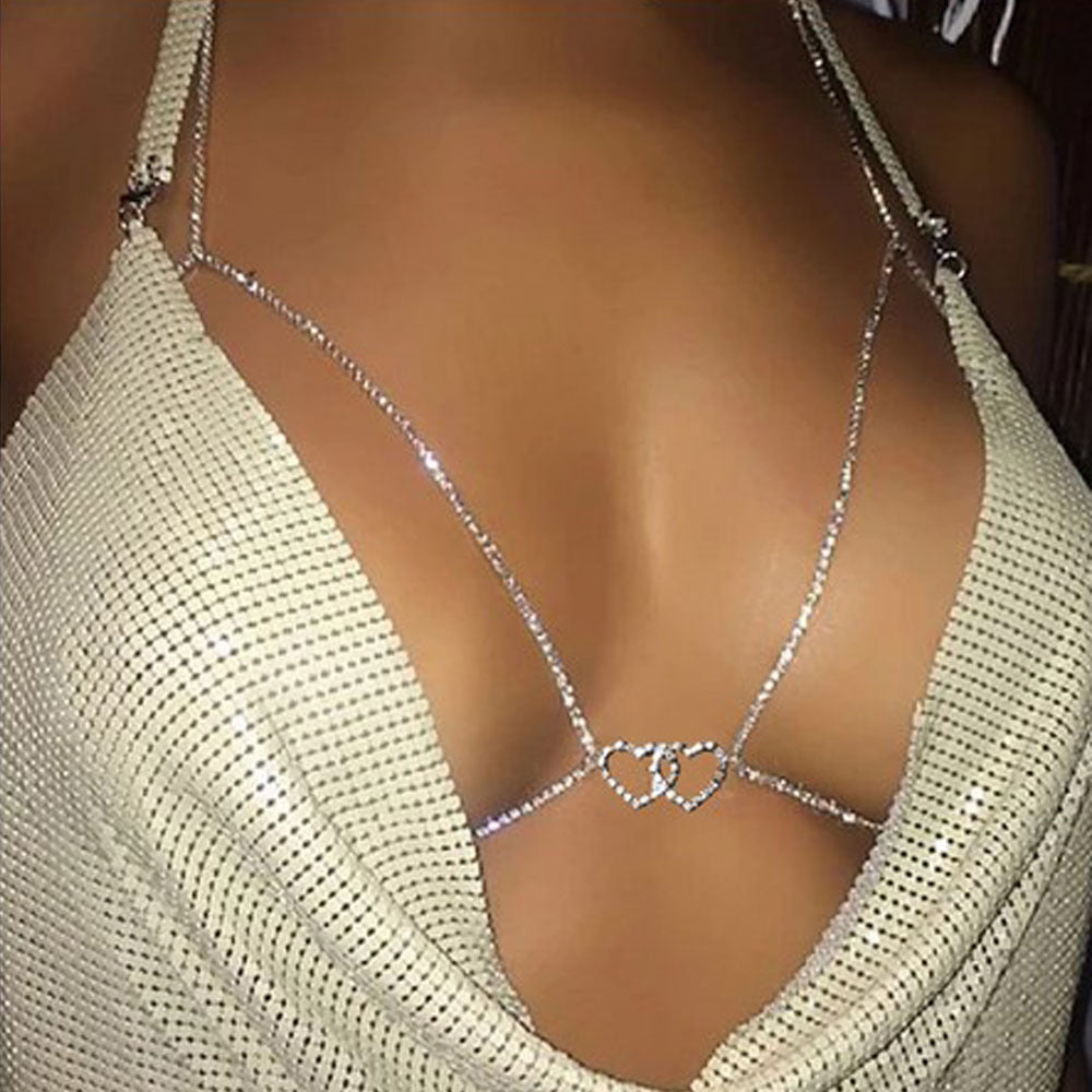 Fashion Geometric Rhinestone Rhinestones Body Chain