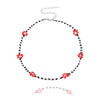 Sweet Flower Alloy Beaded Choker