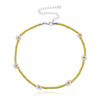 Sweet Flower Alloy Beaded Choker