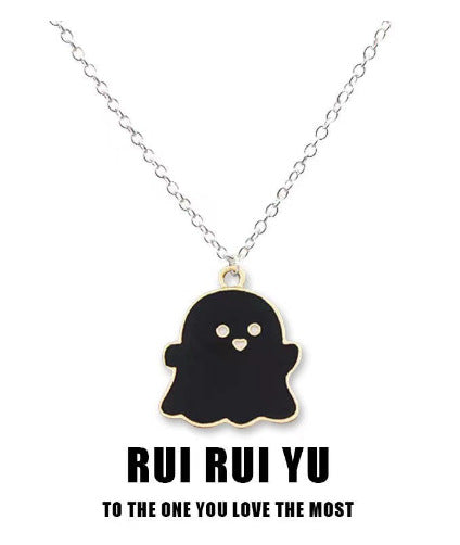 Cute Ghost Alloy Halloween Unisex Pendant Necklace