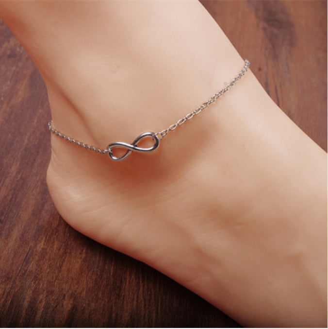 Vacation Devil's Eye Butterfly Alloy Plating Anklet