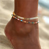 Vacation Devil's Eye Butterfly Alloy Plating Anklet