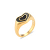 Fashion Heart Shape Stainless Steel Rings Plating Stainless Steel Rings