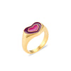 Fashion Heart Shape Stainless Steel Rings Plating Stainless Steel Rings