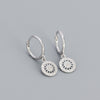 Fashion Sun Plating Sterling Silver Earrings