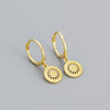 Fashion Sun Plating Sterling Silver Earrings