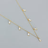 Fashion Square Sterling Silver Necklace Plating Zircon 925 Silver Necklaces