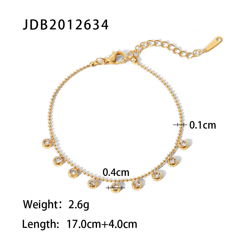 Fashion Geometric Stainless Steel Plating Gold Plated Necklace