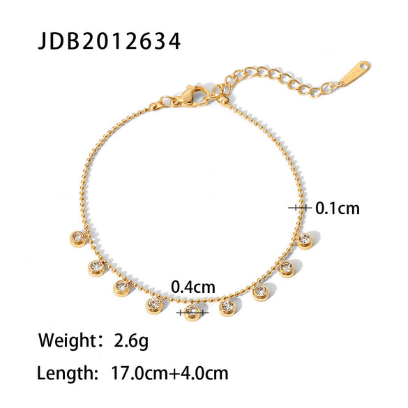 Fashion Geometric Stainless Steel Plating Gold Plated Necklace