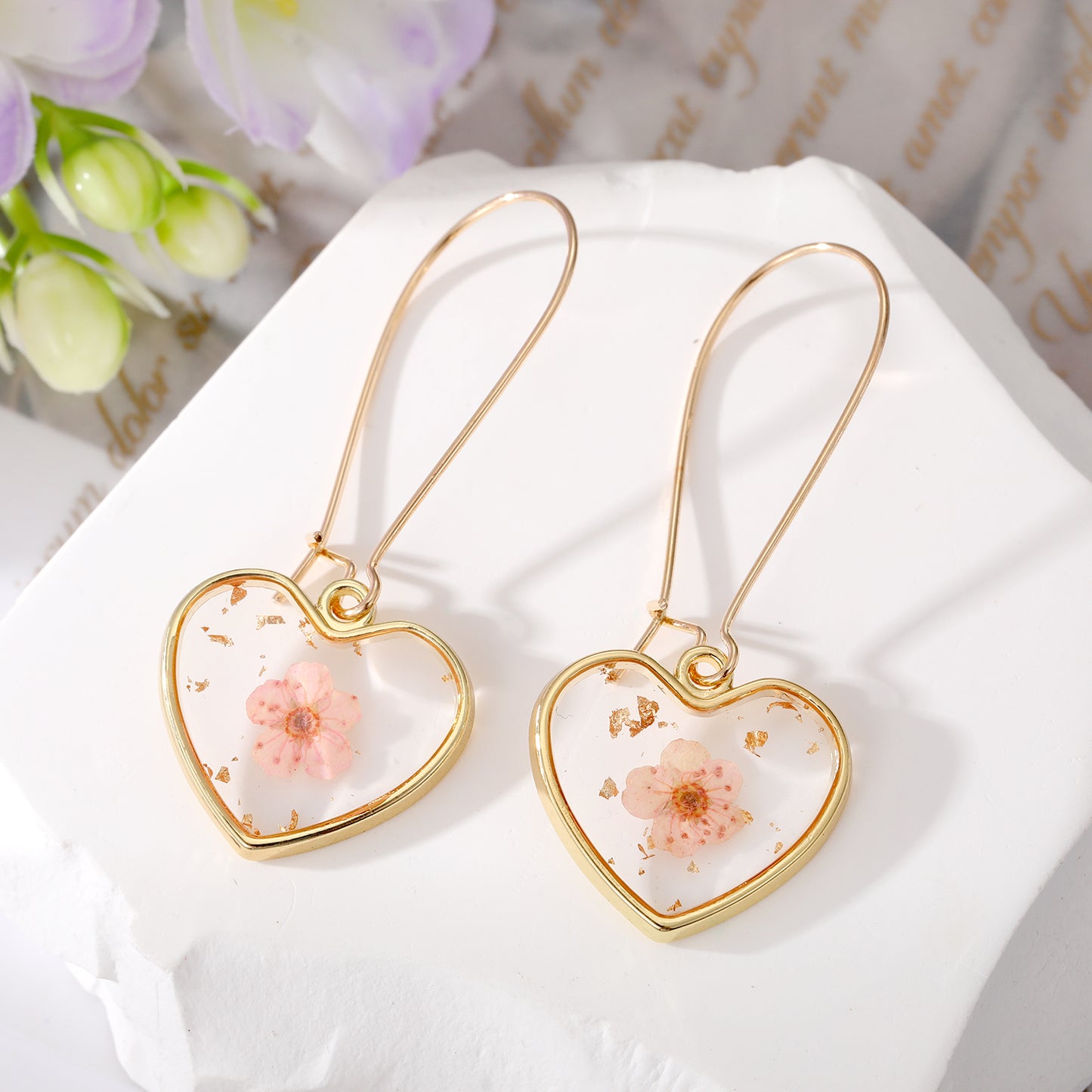 Wholesale Jewelry 1 Pair Simple Style Flower Alloy Alloy Drop Earrings