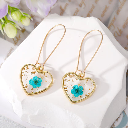 Wholesale Jewelry 1 Pair Simple Style Flower Alloy Alloy Drop Earrings