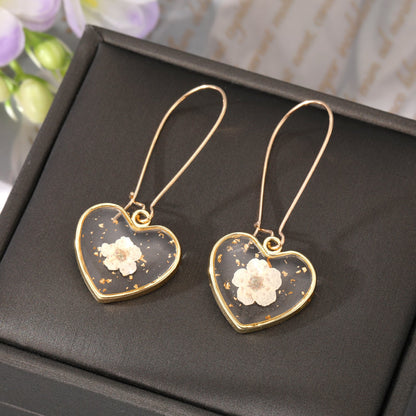 Wholesale Jewelry 1 Pair Simple Style Flower Alloy Alloy Drop Earrings